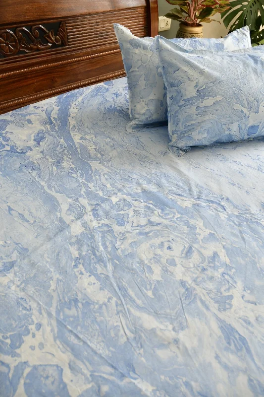 Blue Marble Bedsheet - Add Elegance to Your Bedroom