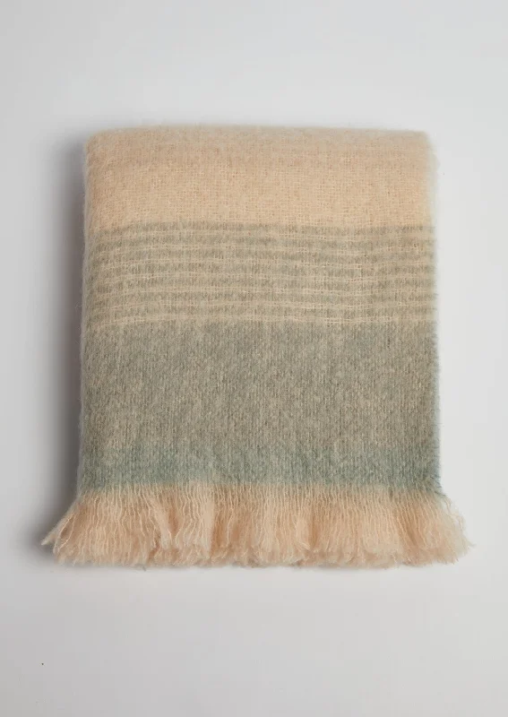 Foxford Mohair Throw | Neutrals Ombre