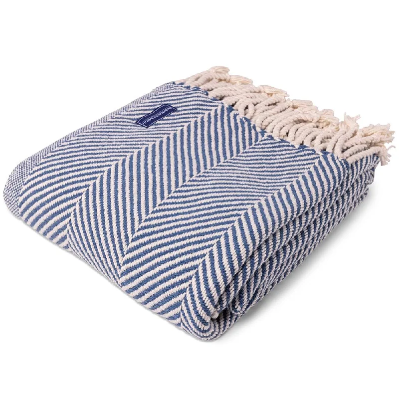 Monhegan Cotton Throw With Fringe