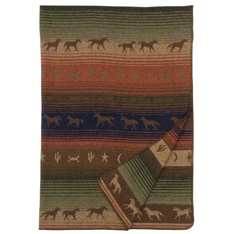 Galloping Trails Throw Blanket