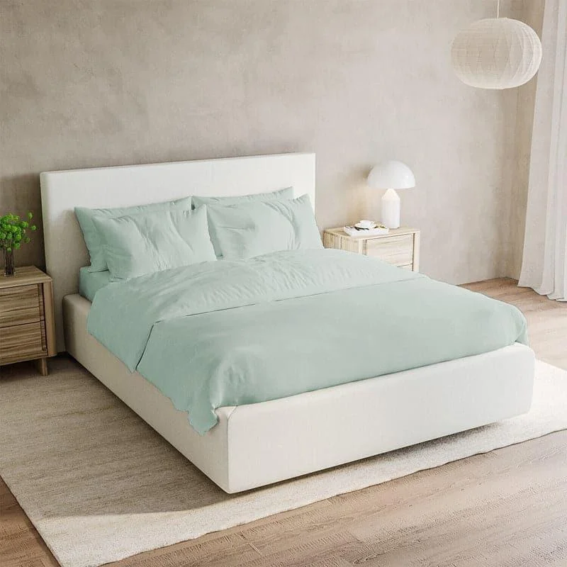 Freyda Solid Bedsheet - Mint