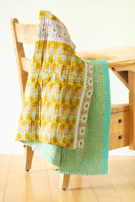 Heart No. 5 Kantha Mini Blanket