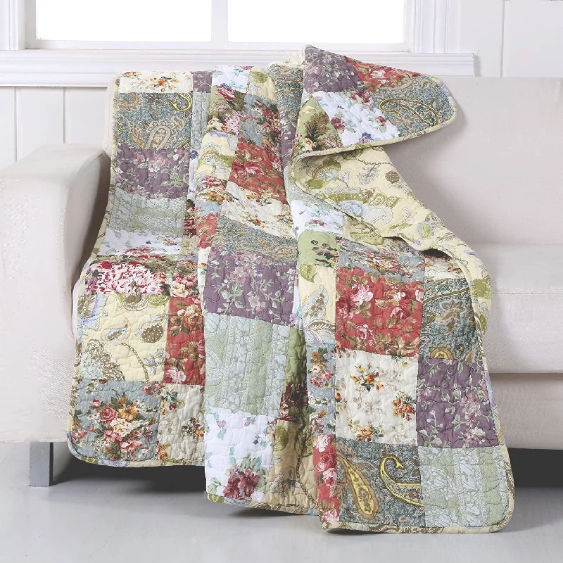 Blooming Prairie Quilted Throw