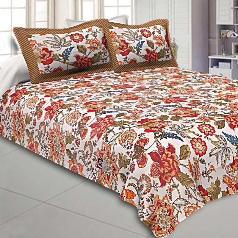 Rurbrani Floral Bedsheet