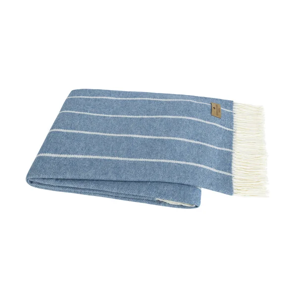 Blue Denim Fiji Stripe Throw