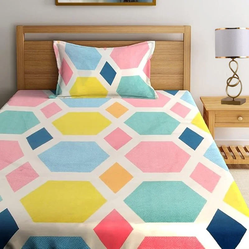 Agnes Geomatric Bedsheet - Multicolor