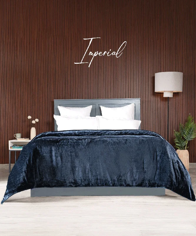 HE Style me Solid Double Blanket, 290GSM, 100% Polyster, Imperial