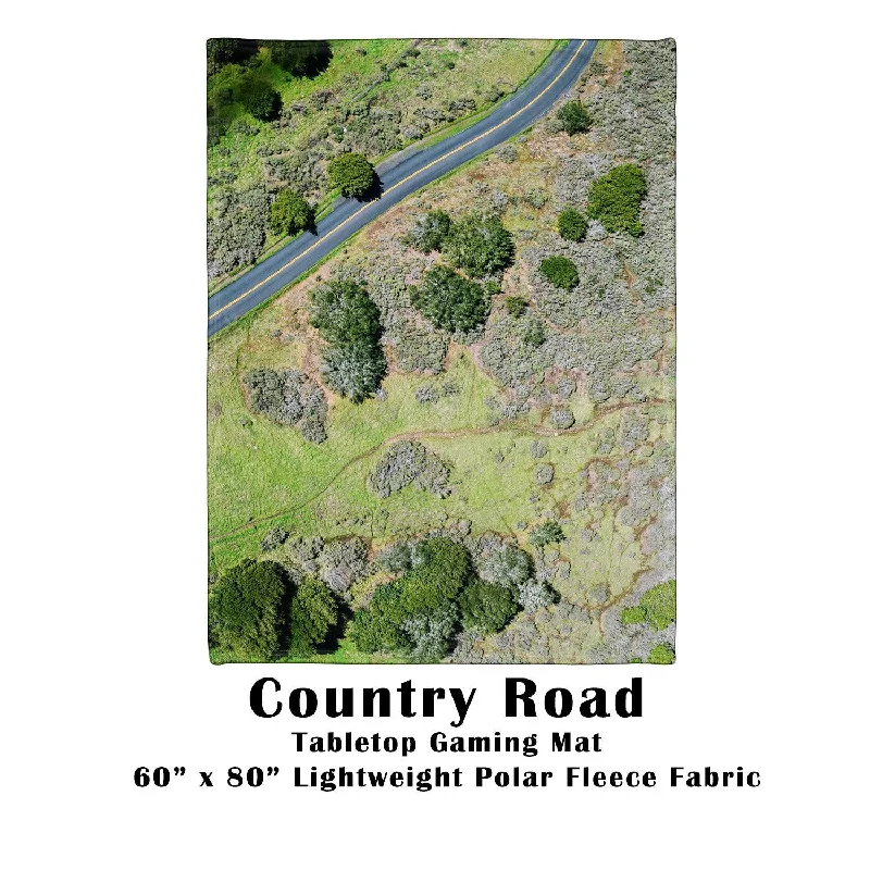 Country Road Tabletop Battle Gaming War Mat 60" x 80" Polar Fleece