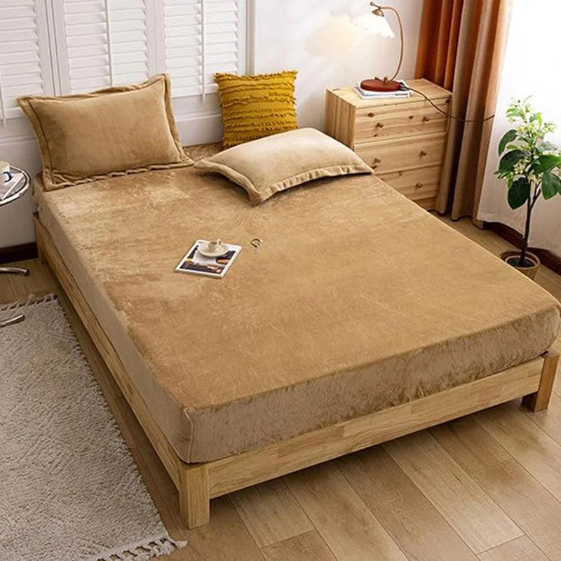 Camella Solid Bedsheet - Beige