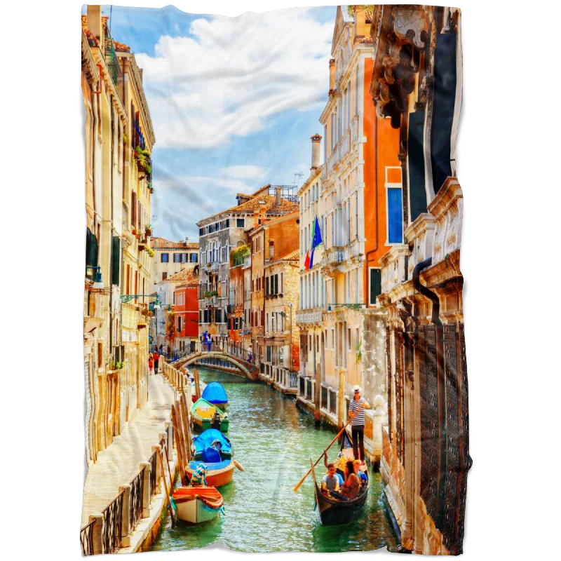 Venice II Fleece Blanket - Portrait