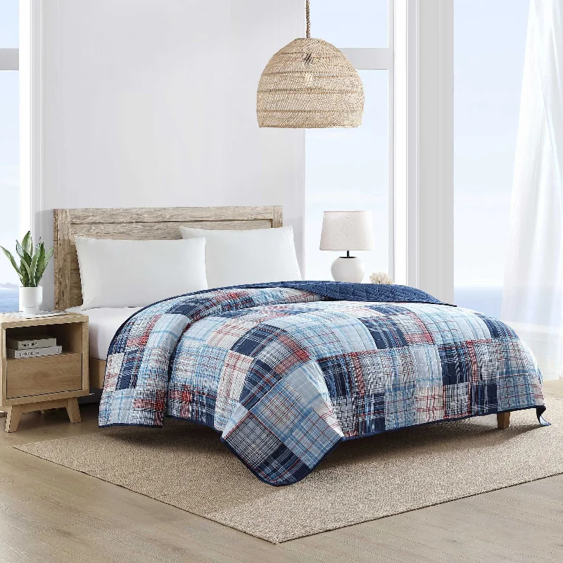 Nautica Stony Point Blue Twin Quilt