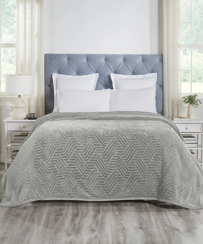 Home Essential euphoric tales flannel blanket,Cloud Grey