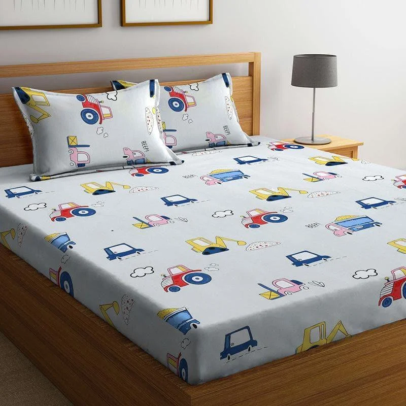 Traffic Trolly Bedsheet