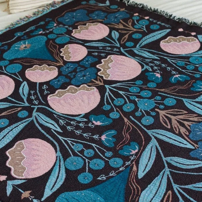 Night Flowers Blanket