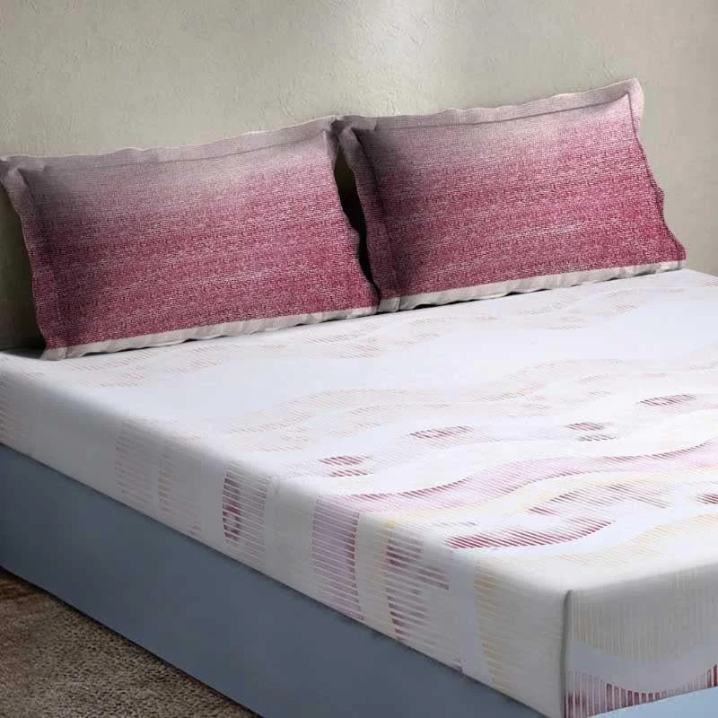 Zigzag Zest Bedsheet - Pink