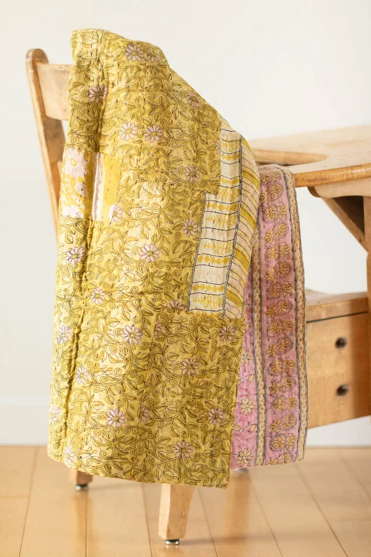 Delight No. 6 Kantha Mini Blanket