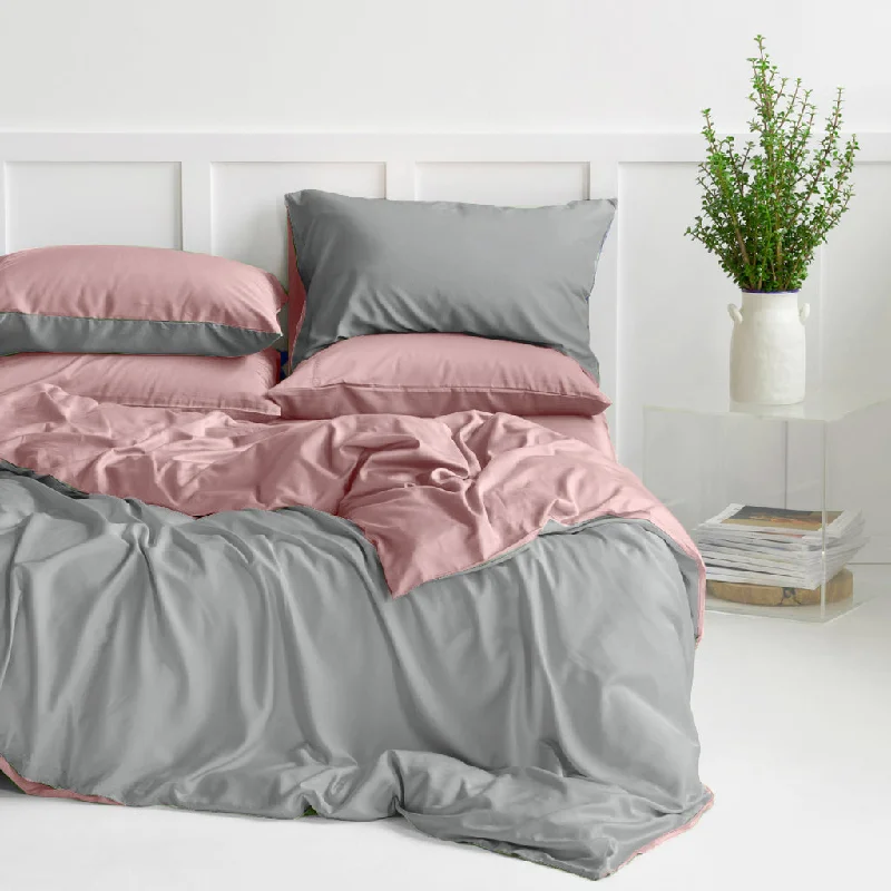 Organic Bamboo Reversible Quilt Cover Set