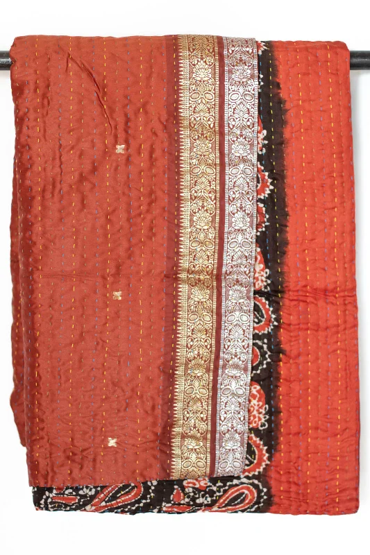 Charm Silk Blend Kantha Throw