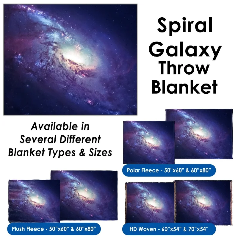 Spiral Galaxy - Throw Blanket / Tapestry Wall Hanging