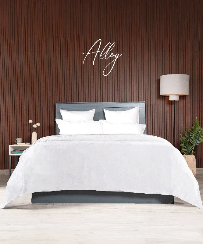 HE Style me Solid Double Blanket, 290GSM, 100% Polyster, Alloy