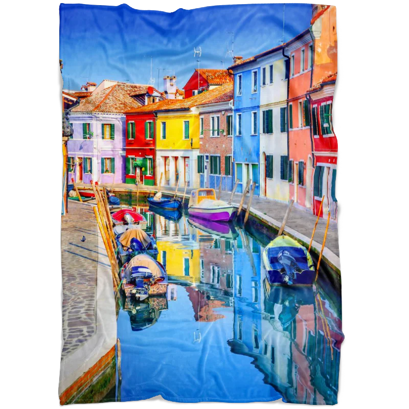 Burano Fleece Blanket - Portrait