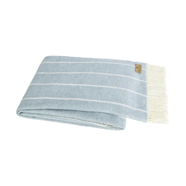 Crystal Blue Fiji Stripe Throw