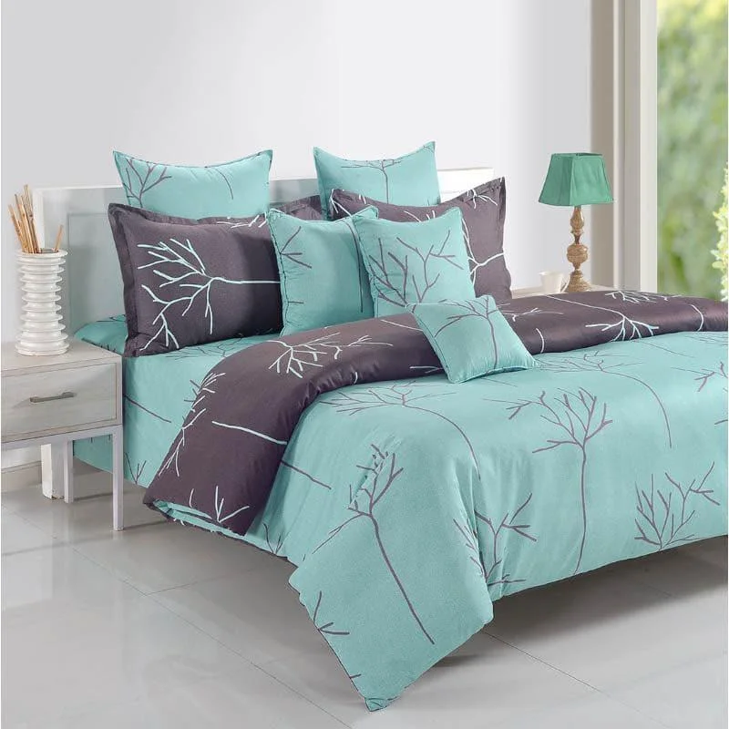 Branch Out Bedsheet - Aqua