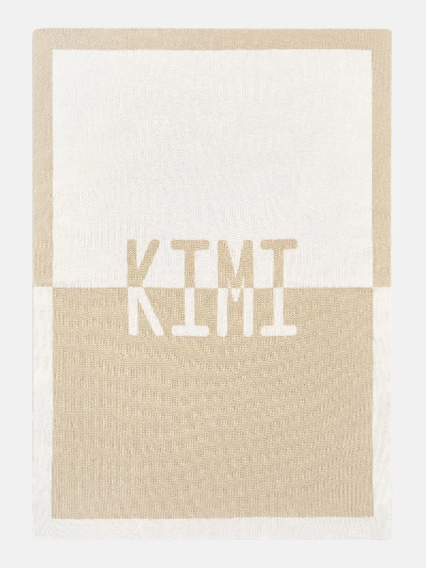 Spell It Out Custom Blanket - Natural/Beige