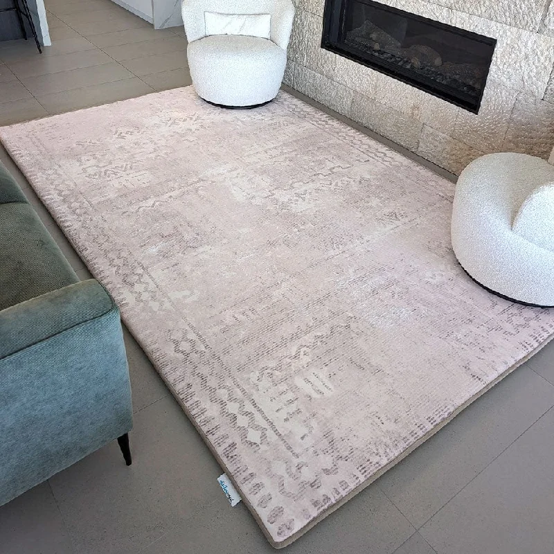 The Mellow Mat® Designer Print | Beige (Soft Touch Sensory Tatami Rug)