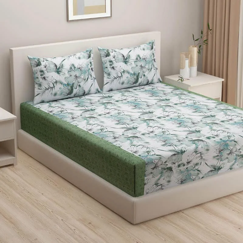 Garden Glow Bedsheet - Green