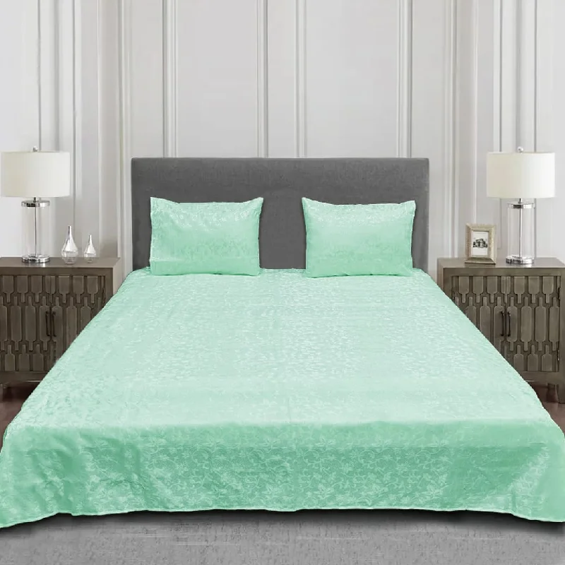 Jacquard Bedsheet - Light Blue