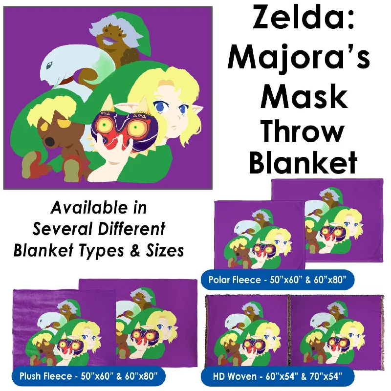 Majora's Mask Illustration - Throw Blanket / Tapestry Wall Hanging