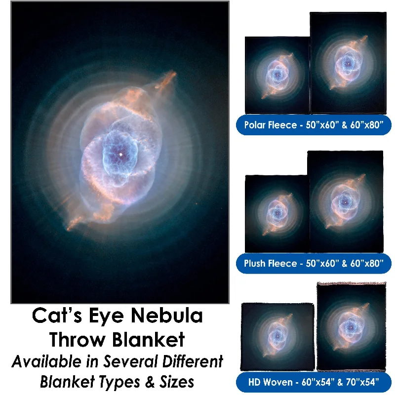 Cats Eye Nebula - Throw Blanket / Tapestry Wall Hanging