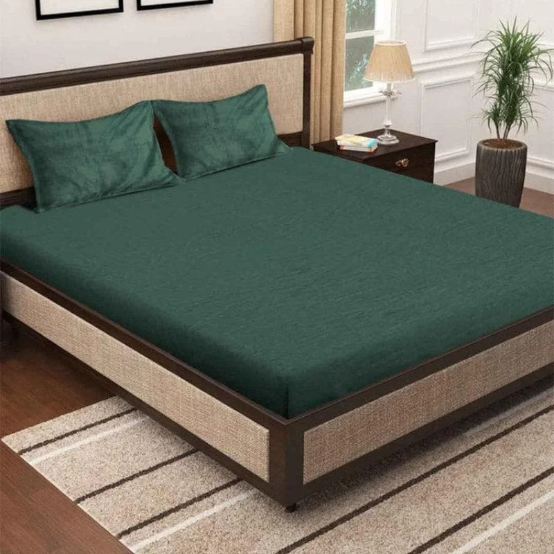 Pristine Charm Warm Bedsheet - Green