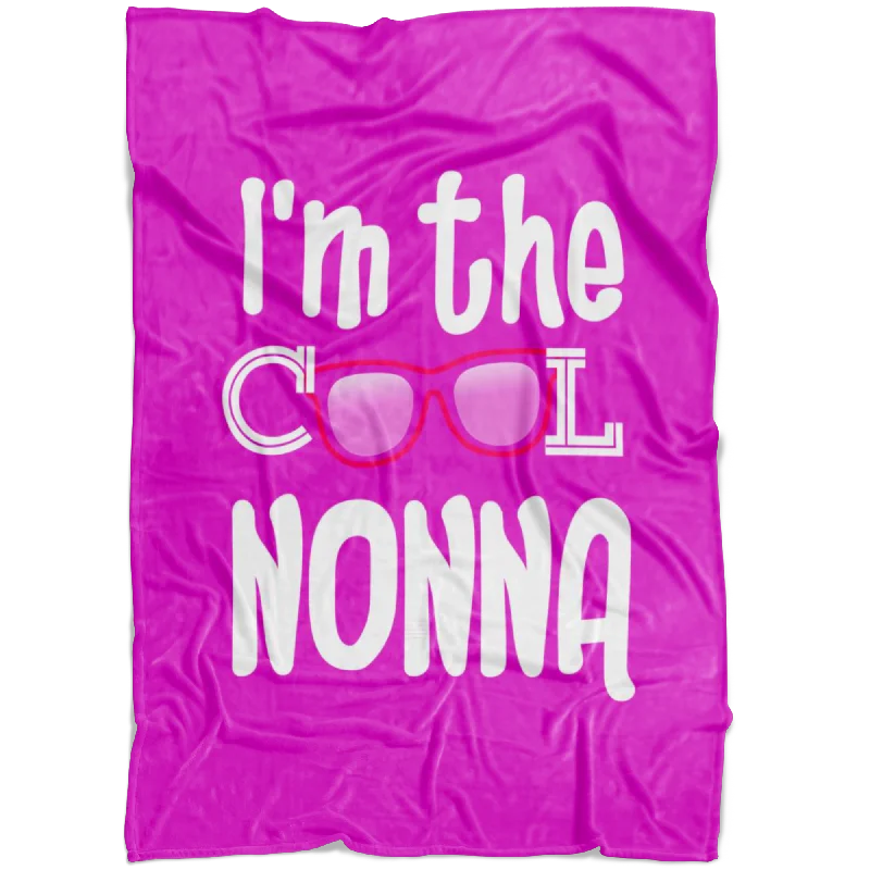 I'm the Cool Nonna Pink Fleece Blanket