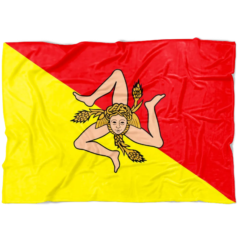 Sicilian Flag Fleece Blanket