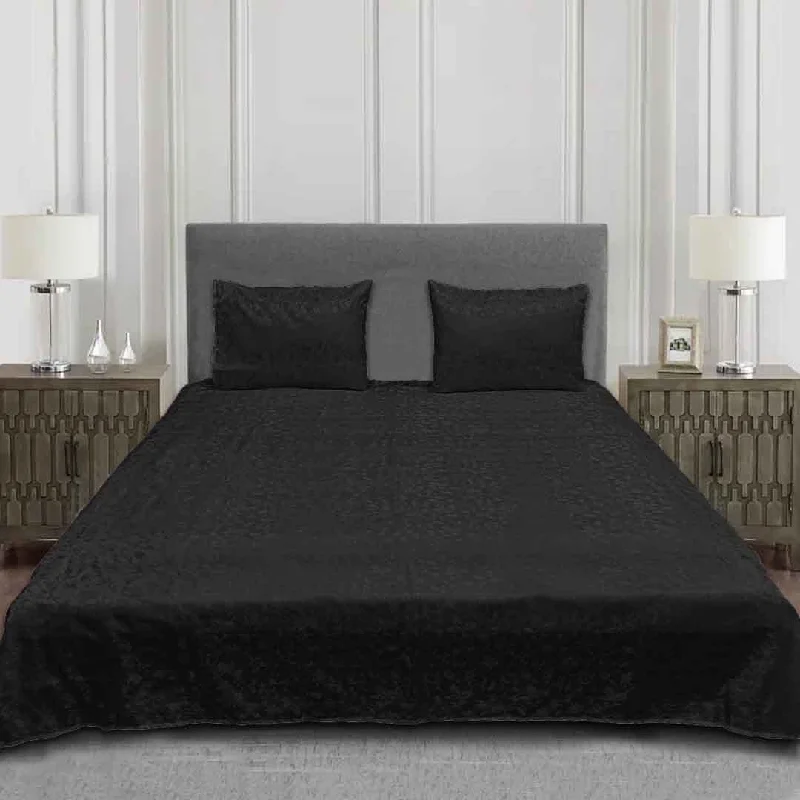 Jacquard Bedsheet - Black