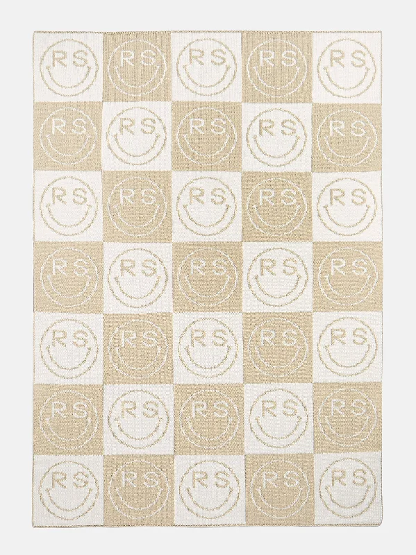 All Smiles Custom Blanket - Natural/Beige