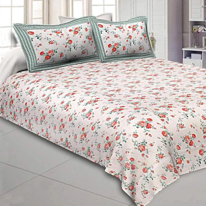 Ishanvi Floral Bedsheet