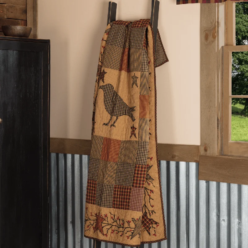 Heritage Farms Crow and Star Throw  / Wallhanging