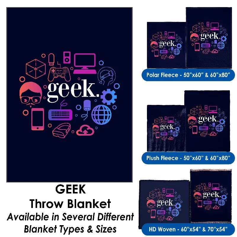 Geek - Throw Blanket / Tapestry Wall Hanging