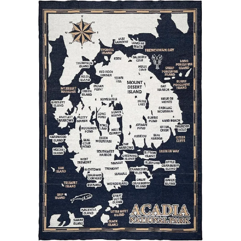 Acadia National Park Wool Throw