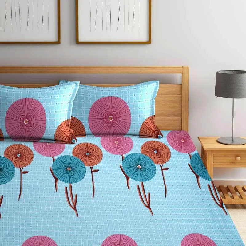 Dandelion Spark Printed Bedsheet