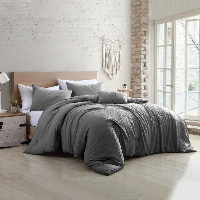 Modern Threads 4-Piece Bria Garment Washed Comforter Set