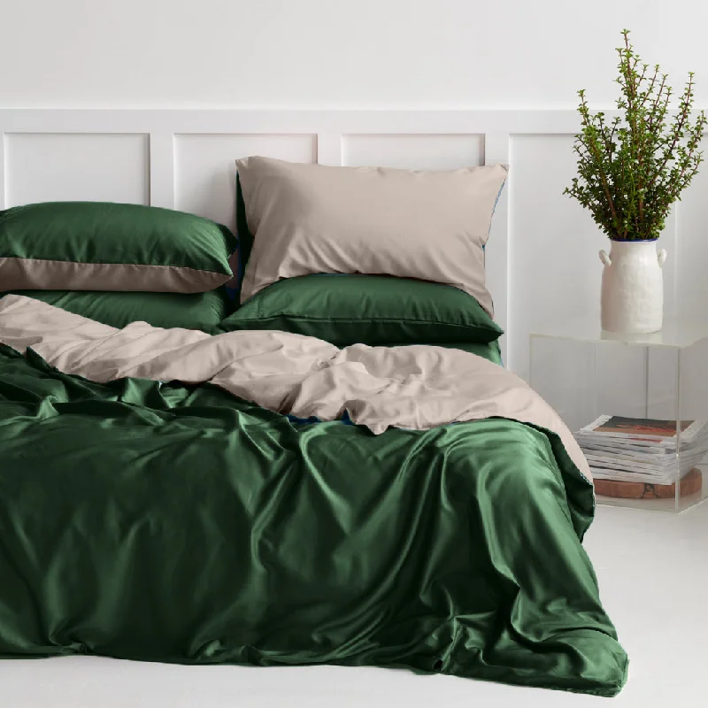 Organic Bamboo Reversible Quilt Cover Set