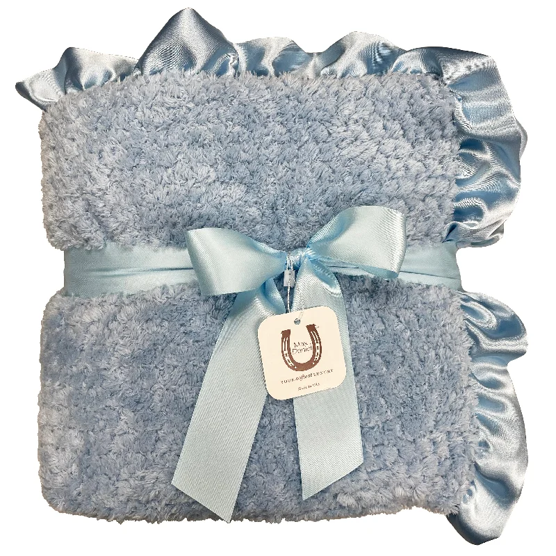 Blue Chenille Child Blanket