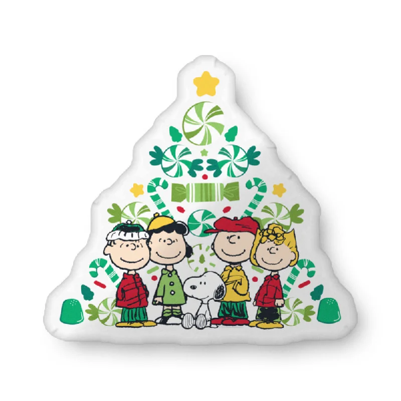 Peanuts Gang Festive Tree Pillow