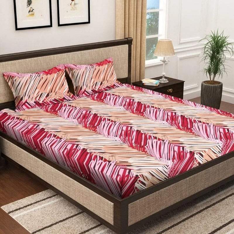 Paint Stripes Play Bedsheet - Red