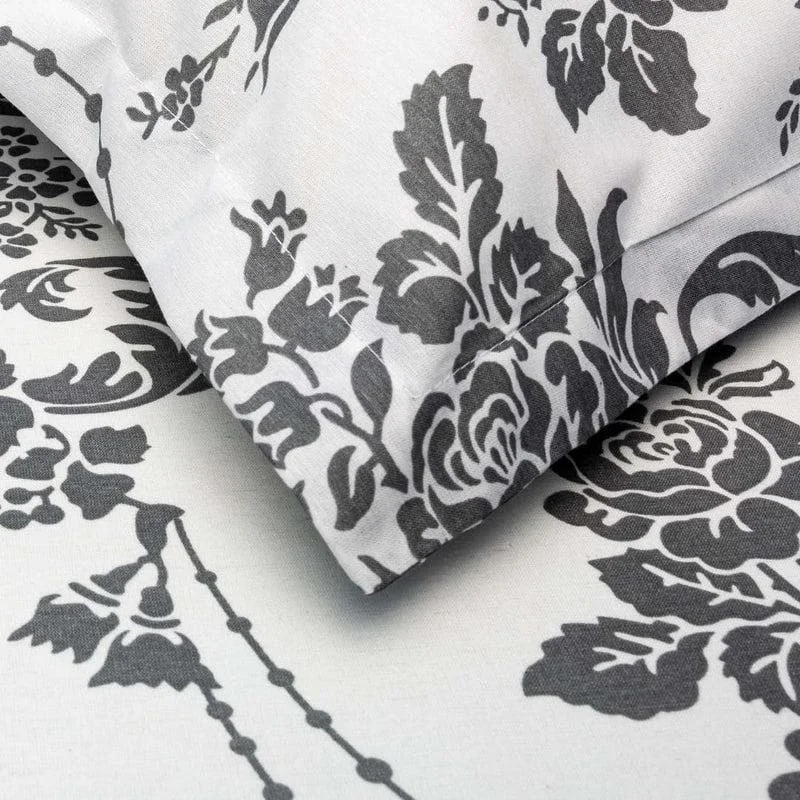 Floral Monochrome Bedsheet