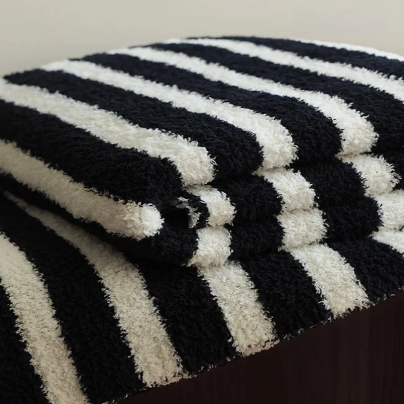 Cozy Classic Stripes Throw Blanket